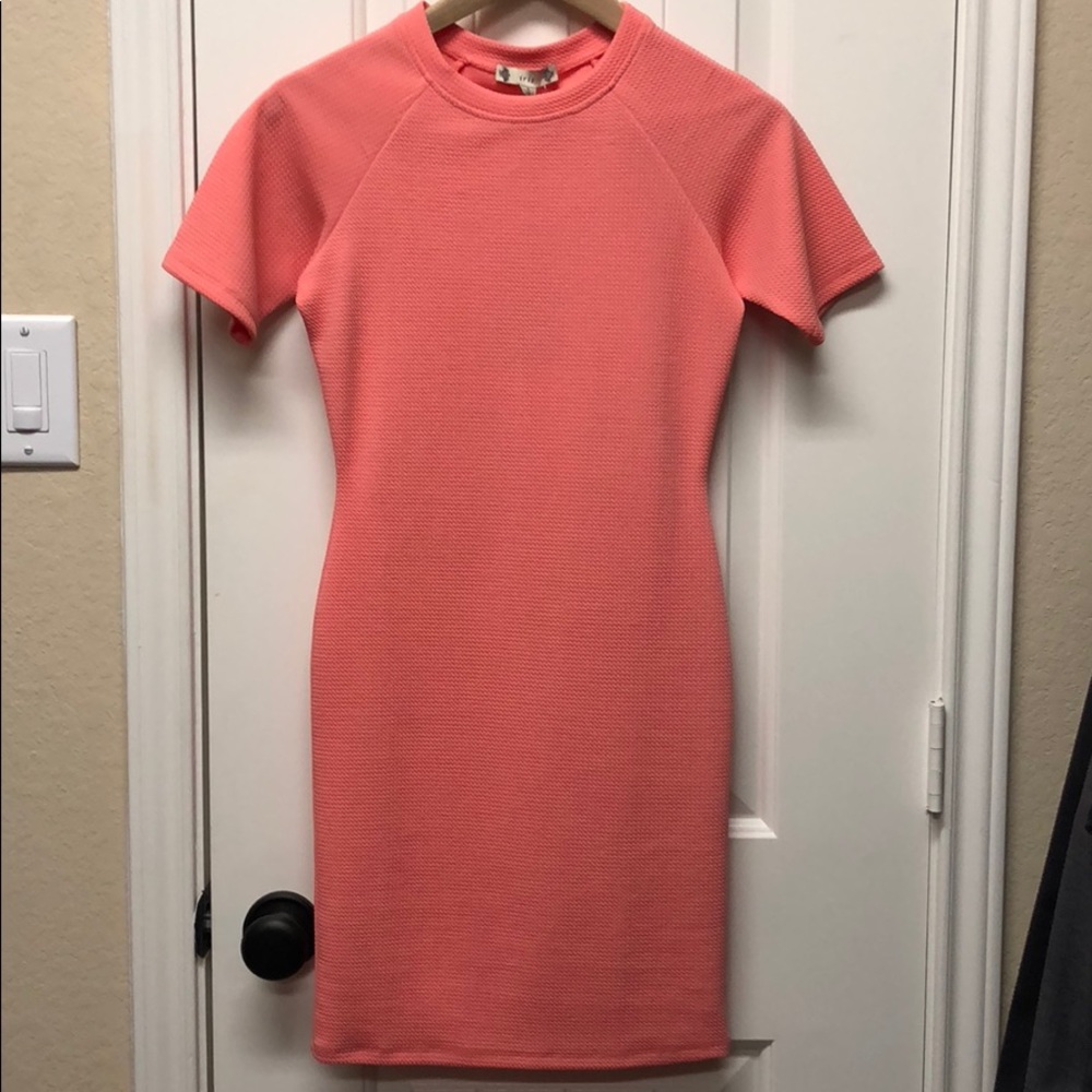 Peach Bodycon Dress